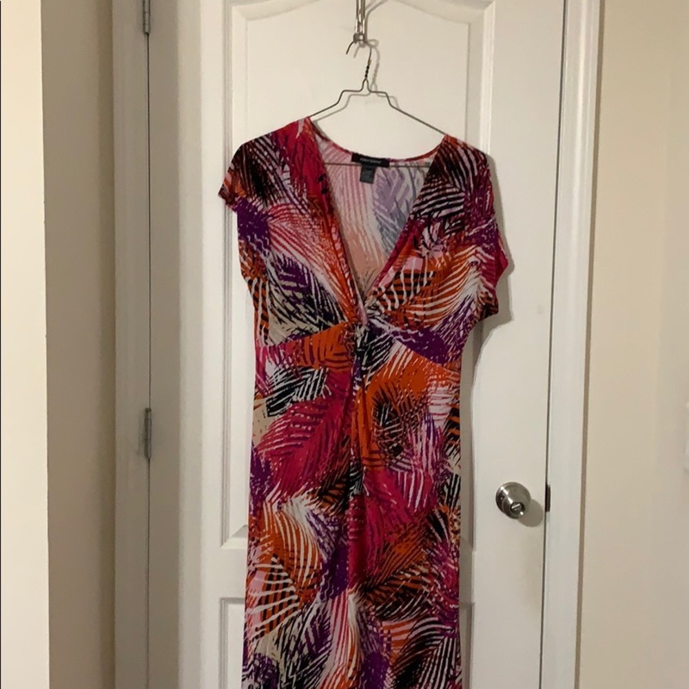 High low multi colored dress